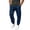 Navy, variant on MXALUOB Men's Cargo Joggers Elastic Waist Drawstring Utility Winter Pants Solid Color Cinch Bottom Casual Trousers with Multi Pockets