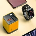 thumbnail image 2 of GaN Max 80W avec Câble Rétractable, 3 en 1 Port Double CA Charge 3 Appareils, Prend en Charge USB PD QC SCP AFC, Conception Pliable, Convient aux Téléphones, Téléphones Intelligents et Ordinateurs Portables, 2 of 9