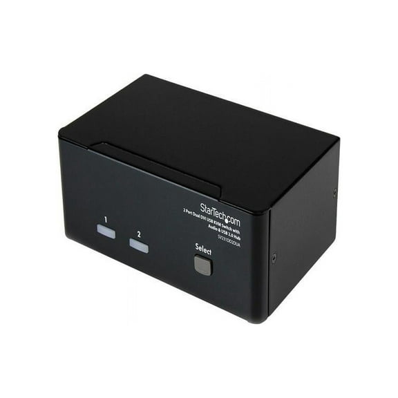 StarTech 2-Port Dual DVI USB KVM Switch w/ Audio and USB 2.0 Hub