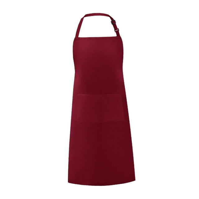 DOLITY Tablier de Cuisine, Tablier Utilitaire DIY, Tablier de Chef, Tablier de Cuisine Rouge