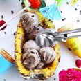 thumbnail image 6 of LNJBABAO 2 Pack Stainless Steel Ice Cream Scoop for Dessert Fruits Cookie Ice Creem Watermelon, 6 of 7