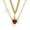 A, variant on Deeceymbur Red Crystal Heart Dagger Pendant Layered Necklace with French Women Collarbone Chain Statement Jewelry Gift for Her