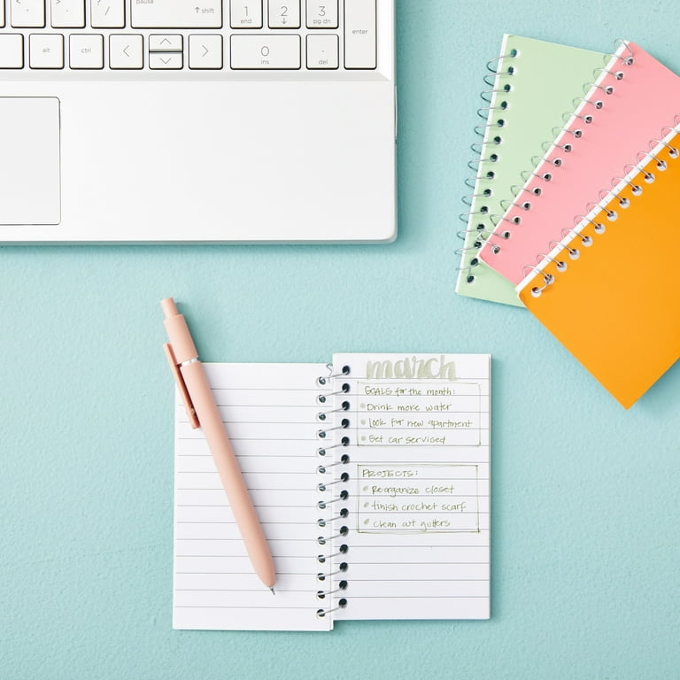 Pocket Notebooks Bulk, 12 Pack Mini Spiral Notepads, Lined