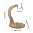 thumbnail image 3 of EGYMEN Banana Hanger, Wooden Fruit Holder with Streamlined Design, Natural Wood Banana Stand for Freshness, Multi-Purpose Hanging Storage Solution, 3 of 6