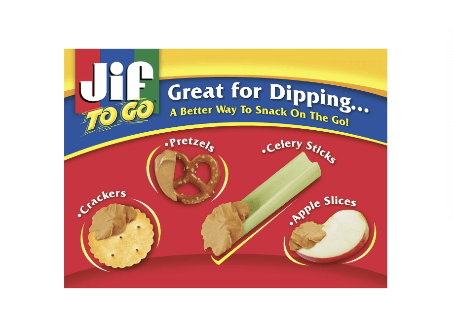 JIF TO GO, Creamy Peanut Butter Snacks: 36 Count of Convenient 0.5 oz Portions for On-the-Go Deliciousness – Perfect for School, Work, or Adventures!