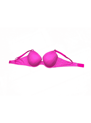 victoria's Secret pink pushup bra size 38B & Xl Panty Set Shine Straps VS  Blue
