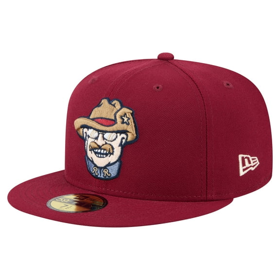 Men's-New Era  Burgundy Frisco RoughRiders Authentic Collection 59FIFTY Fitted Hat