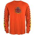 thumbnail image 1 of Orange Fire Shoulder Long Sleeve T-Shirt, 1 of 1