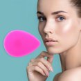 thumbnail image 2 of Unique Bargains 1 Pc Portable Silicone Facial Cleansing Brush 3.62"x2.68"x0.87" Rose Red, 2 of 7