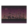 thumbnail image 1 of Circus Cutting Board, Circus Crowd Travelling at Night Under Moon with Mermaid Flying Carpet and Centaur, Decorative Tempered Glass Cutting and Serving Board, Small Size, Multicolor, by Ambesonne, 1 of 1