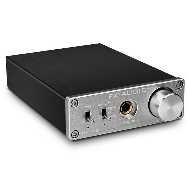 FX-Audio DAC-X6 Mini HiFi 2.0 Décodeur Audio Numérique Entrée DAC Usb/coaxial/sortie Optique Rca/écouteurs Amp 24Bit/96KHz DC12V