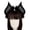 Black, variant on Halloween Dark Bat Animal Ears Headband Realistic Horns Accessory For And Dress Up