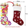 thumbnail image 6 of Christmas Sale! 18 inch Christmas Stocking Pet Dog Stocking Dog Paw Fireplace Hanging Stocking for Christmas Holiday, 6 of 6