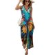 thumbnail image 1 of Vestido De Noche De Lujo Sin Mangas Para Mujer, Watercolor Butterfly Vestido De Fiesta, 1 of 5