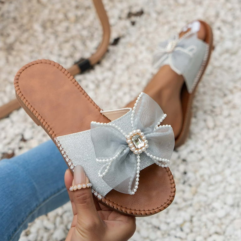 Cute bow sandals hot sale