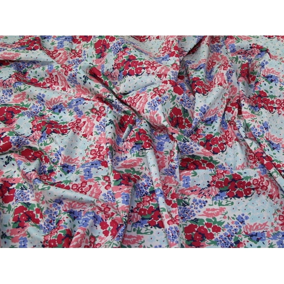 Minerva Regency Cotton Lawn Fabric Light Multi - per yard