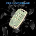thumbnail image 5 of Key Fob Cover Compatible with Kia Sorento Sportage Rio Soul Forte Optima Keychain Case Holder Protector,Green, 5 of 7