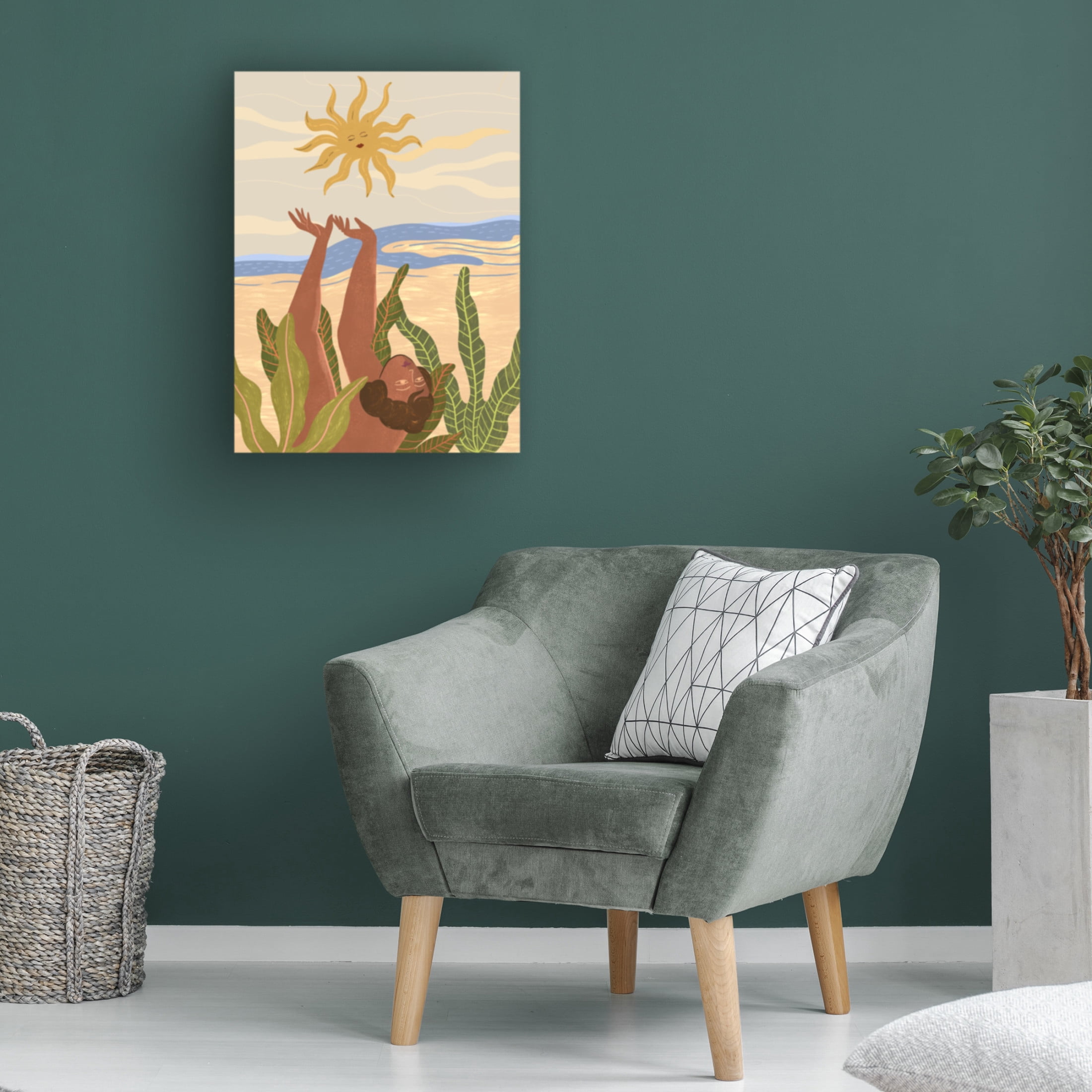 Trademark Fine Art Arty Guava Sun Worship Canvas Wall Art