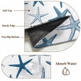 thumbnail image 6 of Navy Blue Starfish 2'x6' Runner Rugs for Hallway Kitchen Bedside Non Slip Washable, Coastal Summer Beach Ocean Watercolor Entryway Rug Runners with Rubber Backing, Long Carpet Runner for Laundry Room, 6 of 8