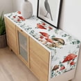 thumbnail image 4 of Red Mushrooms Table Runner - 108 Inch Long, Kitchen Dining Table Runner Dresser Scarves, Eucalyptus Leaves Summer Botanical Watercolor Farmhouse Decor for Coffee Tables Wedding Party Banquet, 4 of 8