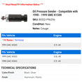 thumbnail image 2 of Oil Pressure Sender - Compatible with 1998 - 1999 GMC K1500, 2 of 2