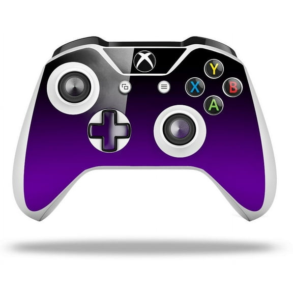 WraptorSkinz Decal Skin Wrap Set works with 2016 and newer XBOX One S / X Controller Smooth Fades Purple Black (CONTROLLER NOT INCLUDED)