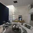 thumbnail image 2 of Bethel International LED Chandelier Matte Black Metal & Crystal, 2 of 3