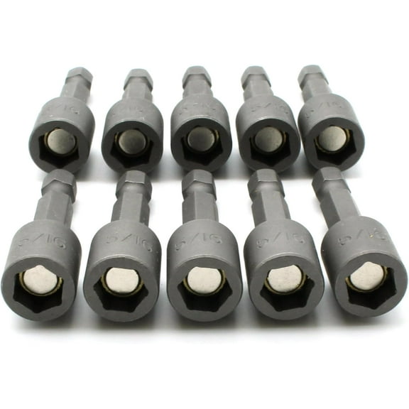 DASAW-10 pc Impact Ready Nut Driver 5/16 Inch Magnetic Nutsetter Set 1/4 Inch Shank