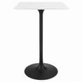 thumbnail image 2 of Modway Lippa 28" Square Lacquered MDF Bar Table in Black/White, 2 of 8