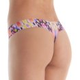 thumbnail image 4 of Classic Print Thong - Lace Navy, 4 of 4