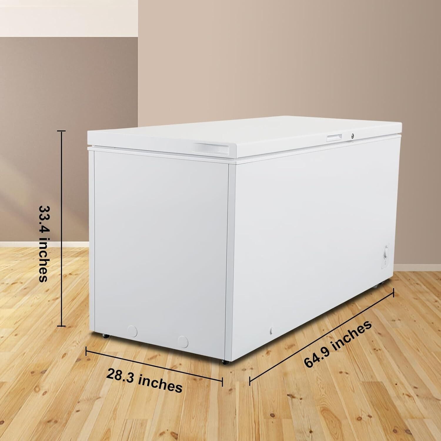 Smad 18 Cu.Ft Chest Freezer Deep Freezer Adjustable Thermostat Control Wire Basket