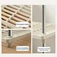thumbnail image 4 of DPTALR Living 4 Shelf Shelf Ventilated Light Duty Storage Home Organizer With AShelves Basement White, 4 of 6