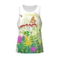thumbnail image 4 of Easygdp Plants and Insects Men's Tank Top, Sleeveless Muscle T Shirts, Breathable, Quick-Dry, Loose for Gym, Running, Fitness - Small, 4 of 9