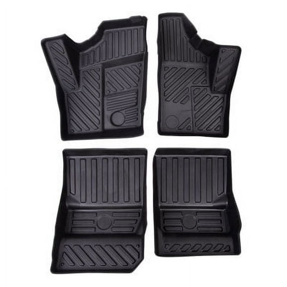 Tusk UTV Floor Mats Full Set Black for Polaris RANGER RZR XP 4 TURBO DYNAMIX Edit. 2018