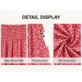 thumbnail image 3 of Enmain Flowy Maxi Skirt for Women Floral Pleated High Waist Drawstring Tiered Skirts with Pockets, 3 of 9