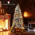 thumbnail image 2 of Costway 6 FT Artificial Christmas Tree, with 270 Warm White LED Lights 8 Lighting Modes, 2 of 10