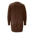 thumbnail image 5 of Sweaters for Women Trendy Knit Long Sleeve Cardigan Solid Color Fall Outerwear, 5 of 5
