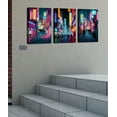 thumbnail image 4 of Japanese Posters Anime Wall Art 3 Pieces Tokyo Neon Streets Japan City Canvas Wall Art for Living Room Bedroom Bathroom Japanese Room Decor, 4 of 6