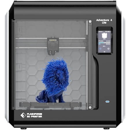 Flashforge 3D Printer Adventurer 4 Lite, Free Leveling with Glass Platform, Removable Nozzle 220x200x250mm Printing Size