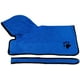 thumbnail image 4 of Albornoz para perros Suave superabsorbente Lujosamente 100% microfibra Toalla de secado para perros con capucha/cinturón para perros grandes, medianos y pequeños, azul, S WD.WDQZL Hogar, 4 of 6