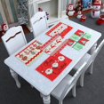 thumbnail image 1 of Cinco nuevos artículos decorativos navideños para el hogar, tapete de mesa para restaurante, Hotel, arreglo de fiesta para personas mayores, 28x42cm, 1 of 5
