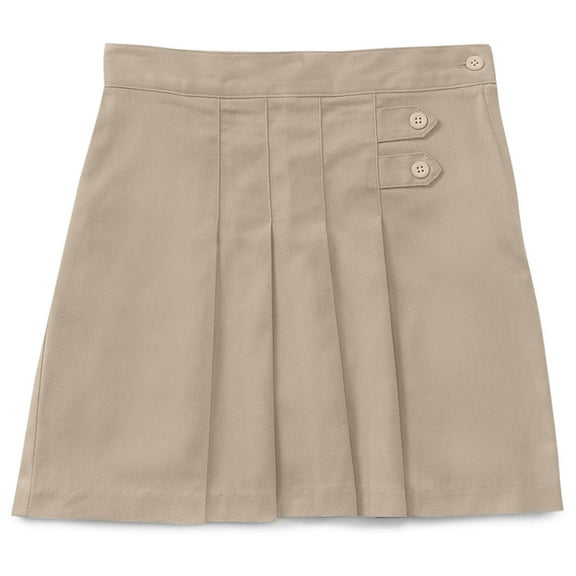 Classroom Uniforms for Girls Pleated Tab Scooter with Built-In Poly Knit Shorts and Side Zip