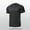 Black, variant on CaiJunJia George Workout Shirts for Men Athletic Running Gym Quick Dry Tee Short Sleeve Moisture Wicking T Shirt