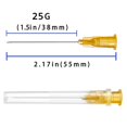 thumbnail image 2 of Agujas Garfily 25G 3,8 cm Luer Lock, paquete de 100, 2 of 7