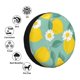 thumbnail image 4 of Balery Lemons Chamomile Flowers And Leaves Cubiertas para Neumáticos - Protector Resistente para Neumáticos de Camioneta, SUV, Remolque, Camper y RV-16 inch, 4 of 6