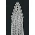 thumbnail image 2 of Wild Apple Portfolio 11x14 Black Ornate Wood Framed with Double Matting Museum Art Print Titled - Flatiron Building on Black, 2 of 4