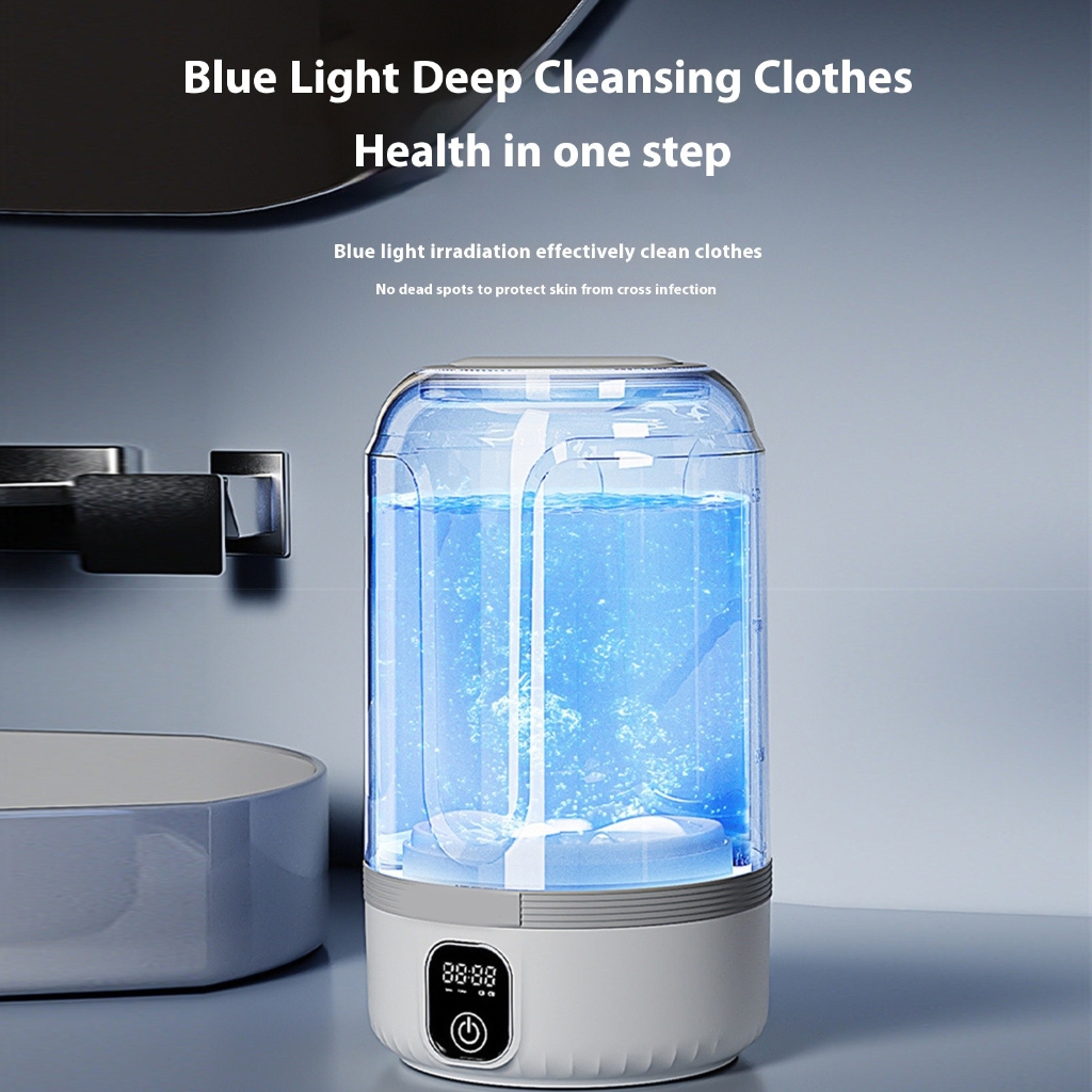 Mini Waterproof Laundry Device Small Clothes Cordless Quiet Operation Washer