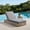 Natural Rattan/Gray Cushion, variant on DREAMSID 2 Pcs Outdoor Wicker Chaise Lounge with 5-Position Adjustable Backrest & Thicken Cushion, Weather-Resistant Patio Reclining Chaise for Pool, Beach, Backyard -Beige Rattan/Grey Cushion