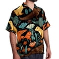 thumbnail image 2 of Platypus Men's Short Sleeve Hawaiian Shirt Button Down Poplin Beach Casual Printed Unisex Summer Tops, 2 of 6