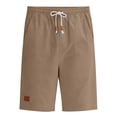 thumbnail image 7 of lcziwo Mens Swim Shorts Knee Length Elastic Waist Hiking Shorts with Pockets Beach Travel Golf Drawstring Short Khaki L, 7 of 7